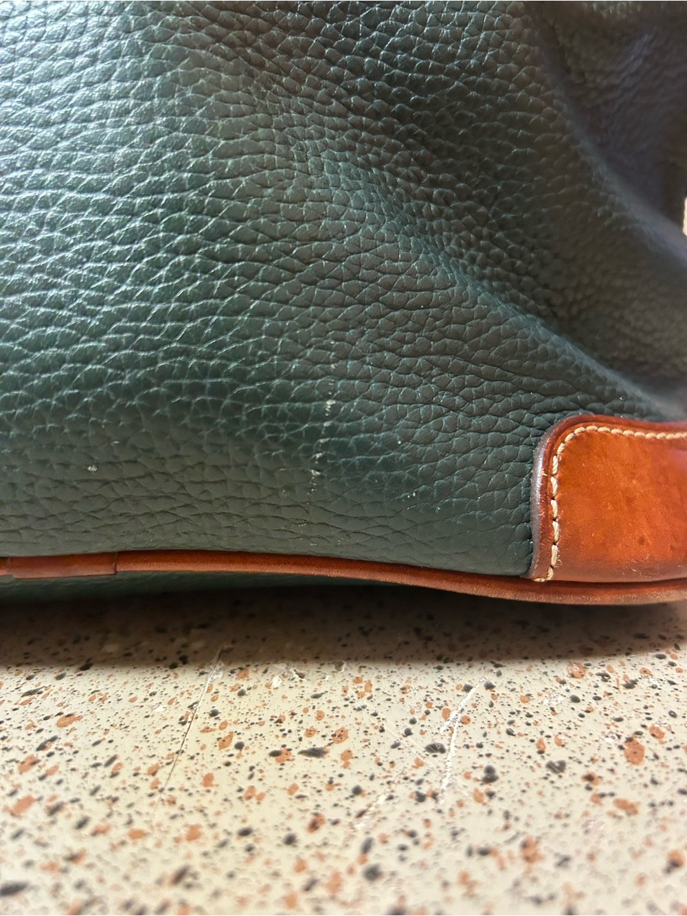 Dooney & Bourke Zip Zip Satchel Pebble Grain Leather Collection - Forest Green - Picture 4 of 9